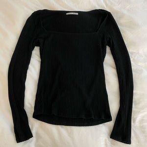 Square neck, ribbed Reformation top